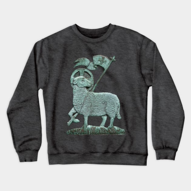 The Resurrection Series: Agnus Dei (the Lamb of God) Crewneck Sweatshirt by Catholicamtees